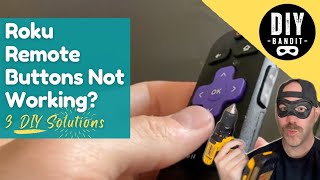 🍒  How to Easily Fix a Broken Roku Remote➔ 3 Quick DIY Fixes for Unresponsive Buttons!