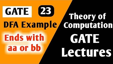 Theory of Computation Example | Construct DFA Ends with aa or bb | Theory of Computation GATE