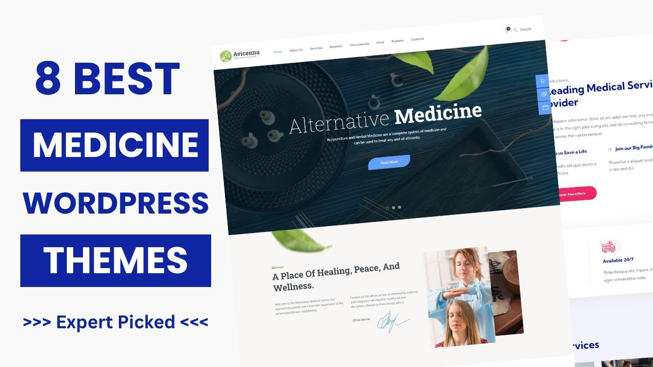 8 Best Alternative Medicine WordPress Themes