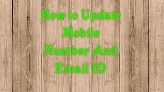 How to Update Mobile Number And Email Id in Mobile Telugu lo screenshot 4