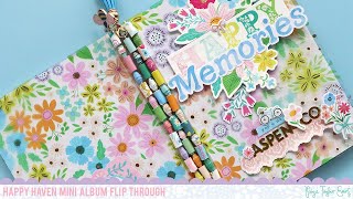 Happy Haven Mini Album by Paige Evans Flip Through