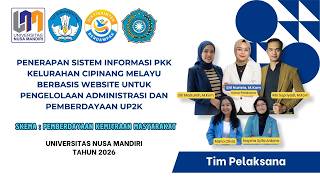 Penerapan Sistem Informasi PKK Kelurahan Cipinang Melayu