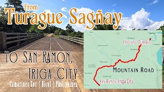 From Turague Sagñay to San Ramon Iriga City | Camarines Sur | Bicol | Philippines |Virtual Tour Ride