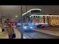 Новогодний трамвай начал колесить по Москве
