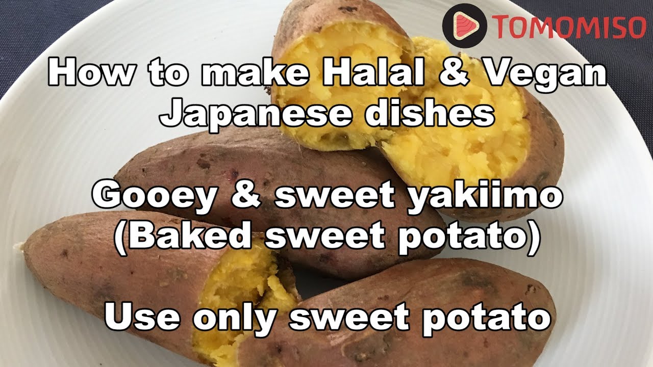 How to make gooey Yakiimo (Japanese baked sweet potato) Halal & Vegan