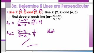 Lesson 65 Writing Equations of Parallel and Perpendicular Lines