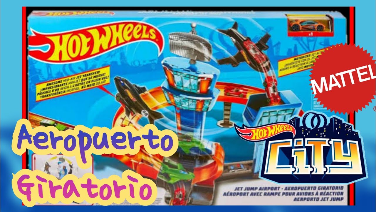 hot wheels aeropuerto giratorio
