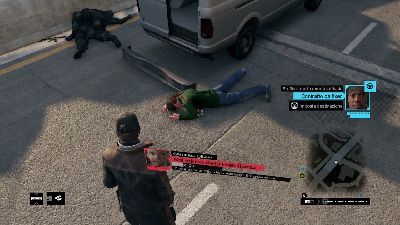 Watch Dogs Easter Egg Olivier Garneau(Eng Sub Ita)-AC4 Black Flag Reference.