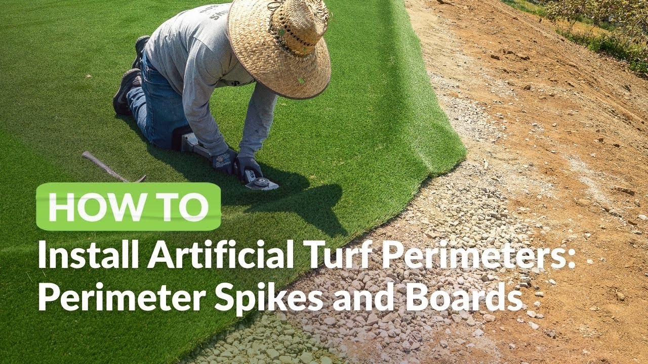 Securing with turf nail spikes