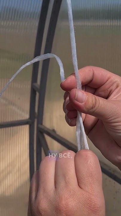 Свободная петля для подвязки томатов. Подвязка томатов в теплице. - YouTube