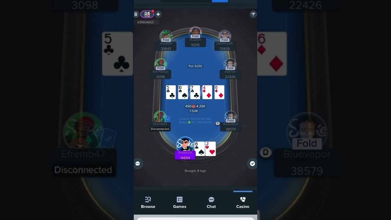 I river a STRAIGHT! Did I bet too much ?                         