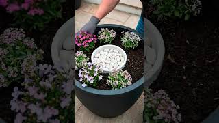DIY Garden Fountain Planter (Solar Powered!)