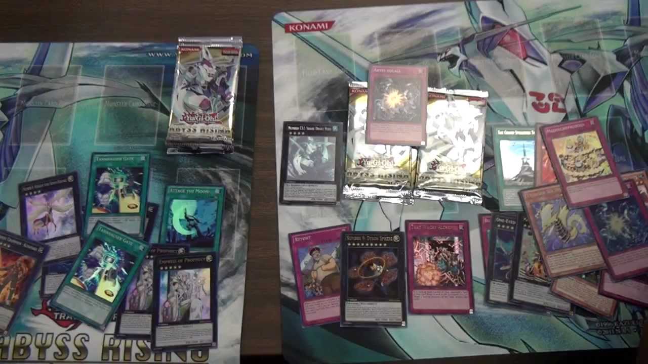 YuGiOh ABYSS RISING sneak preview w/friends (140+ packs opened!) - 11/03/12