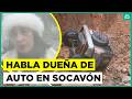 "Me lo había dejado mi esposo que falleció": Habla dueña del auto que cayó a socavón en Constitución