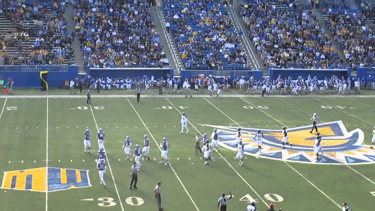 Ikaika Woolsey to Scott Harding 49-yard pass Hawaii vs. San Jose State Football 2014 Spartan Stadium