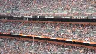 THE OAKLAND RAIDERS VS THE CLEVELAND BROWNS