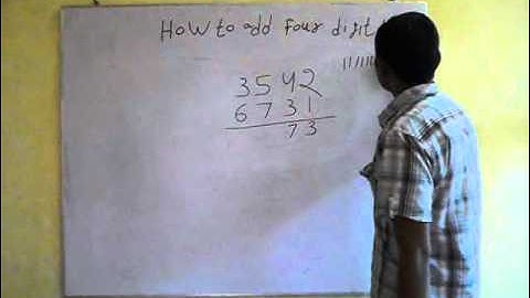 How to Add 4 Digit Numbers
