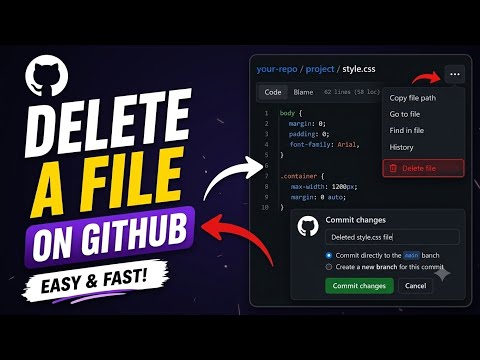How to Delete a File from GitHub | Step-by-Step Tutorial