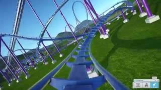 Bizarro Recreation At Six Flags Great Adventure B&M Floorless - Planet Coaster Alpha 2