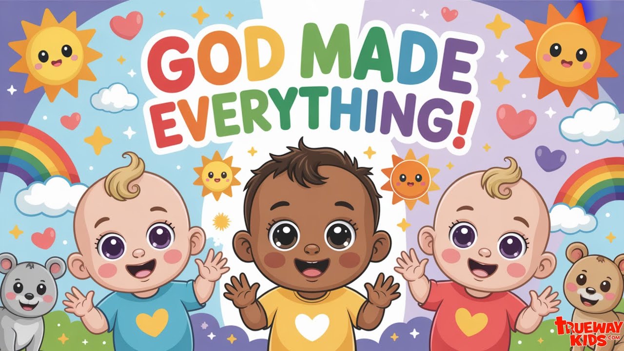 Бог сотворил всё | Песня о 7 днях творения для детей