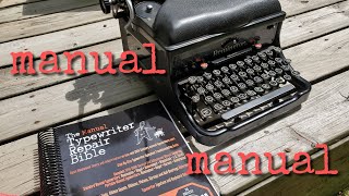 Typewriter Repair Manual and my Remington Noiseless (?) Typewriter