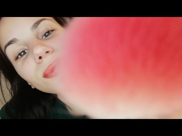 ASMR - BRUSHING CAMERA + TONGUE CLICKING, SHH, STIPPLE, PUFF (NO TALKING)