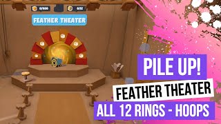 PILE UP! BOX BY BOX - Feather Theater Level All 12 Rings - Hoops Locations PS4 #PileUp screenshot 1