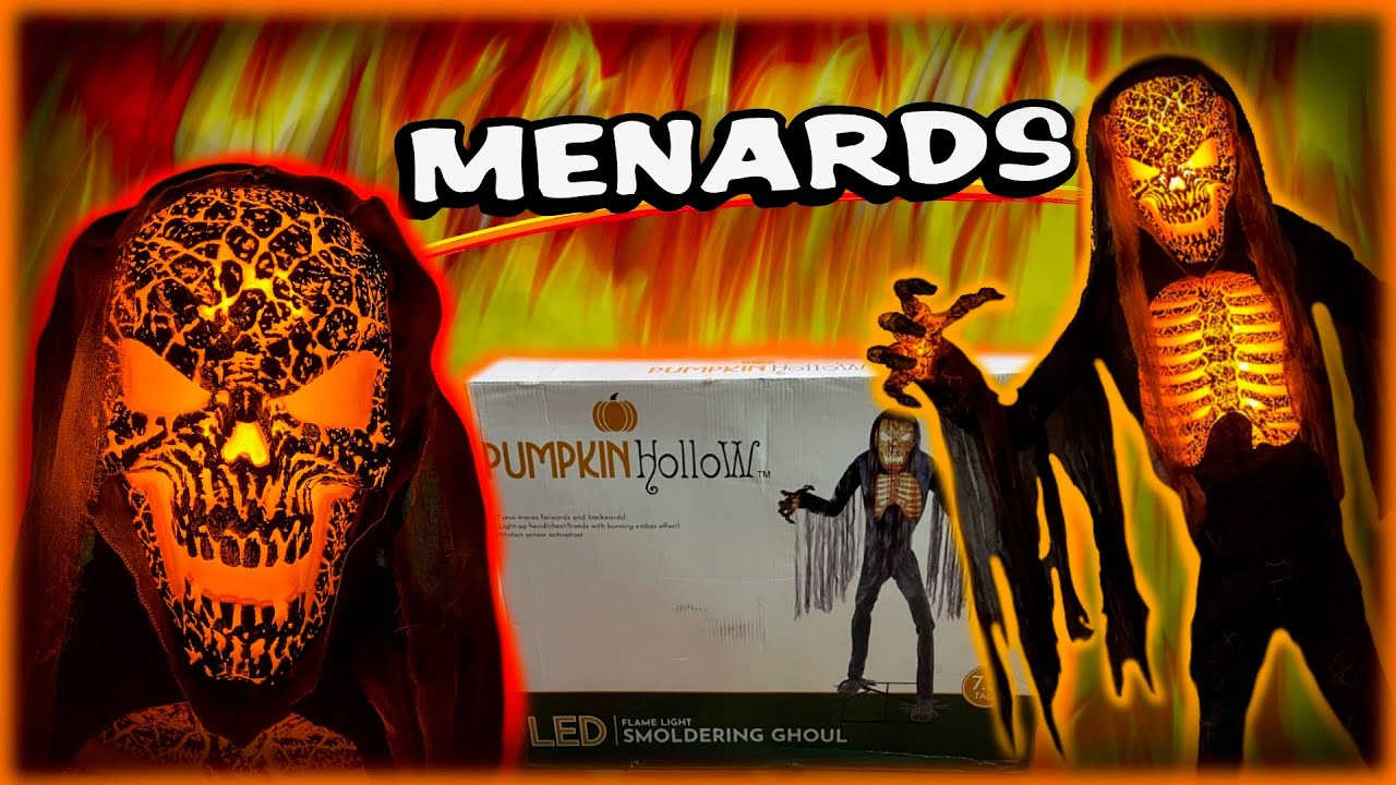 UNBOXING / SET UP Menards 2022 SVI 8ft Smoldering Fire Ghoul Life Size Animatronic Halloween Prop