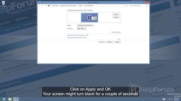 Howto: Change your screen resolution in Windows 7 & Windows 8