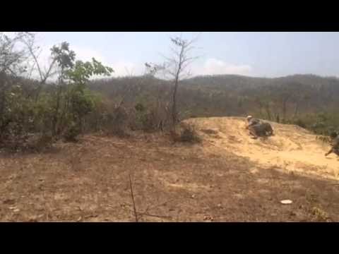 Hand grenade in slow-mo