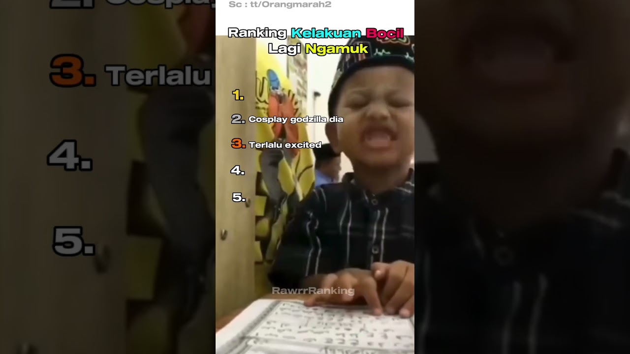 Top 5 Kelakuan Bocil Ngamuk