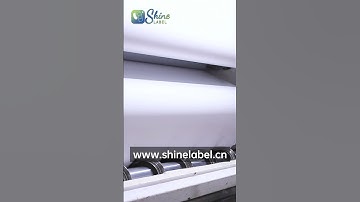 Thermal label material master roll slitting/www.shinelabel.cn #label #machine #quality #factory