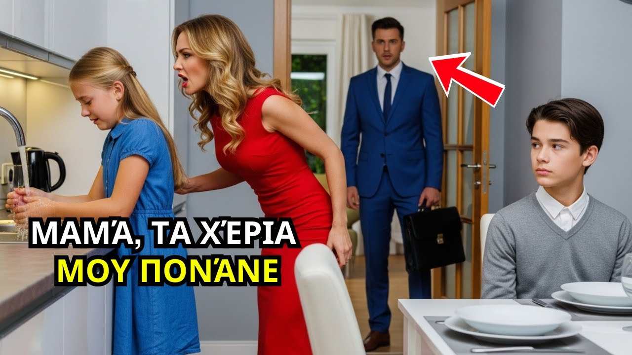 Κορίτσι έπλενε πιάτα με δάκρυα… Ο πλούσιος πατέρας γύρισε ξαφνικά και τα άλλαξε όλα