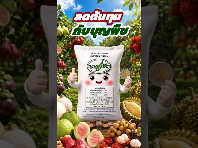 ลดต้นทุนกับบุญพืช สวนฝรั่ง