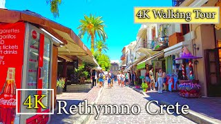 Rethymno Crete will give you goosebumps - 4K Walking Tour | City Driver Tours