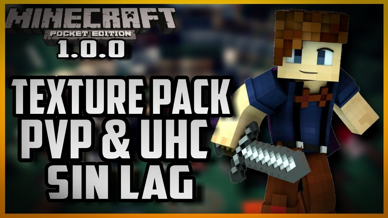 Minecraft PE 1.0.0 Oficial Texture Pack PvP y UHC SIN LAG EPICA - YouTube