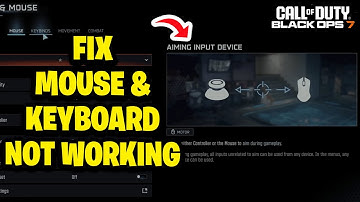 How to Fix Mouse & Keyboard Not Working on PS5 or Xbox in COD Black Ops 7 - Fastest Guide