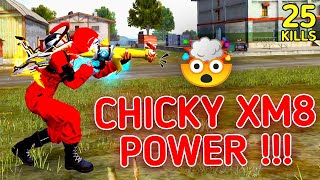 SOLO VS SQUAD || CHICKY XM8 POWER !!! FIRST GAMEPLAY WITH NEW XM8 SKIN || 99% HEADSHOT INTEL I5