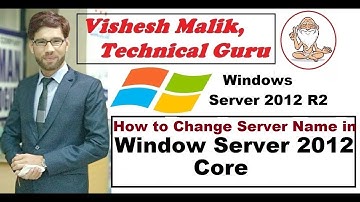 How to Change Server Name in Window Server 2012 R2 Core