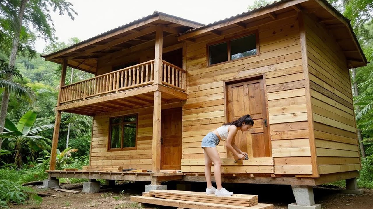 SNAPSHOOTING VIDEO: Talented Young Woman Transforms Barren Land Into Her Dream Home In 266 Days.