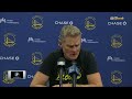 Steve Kerr Postgame Interview | Golden State Warriors lose to Utah Jazz 124-123