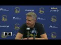 Steve Kerr Postgame Interview | Golden State Warriors lose to Utah Jazz 124-123