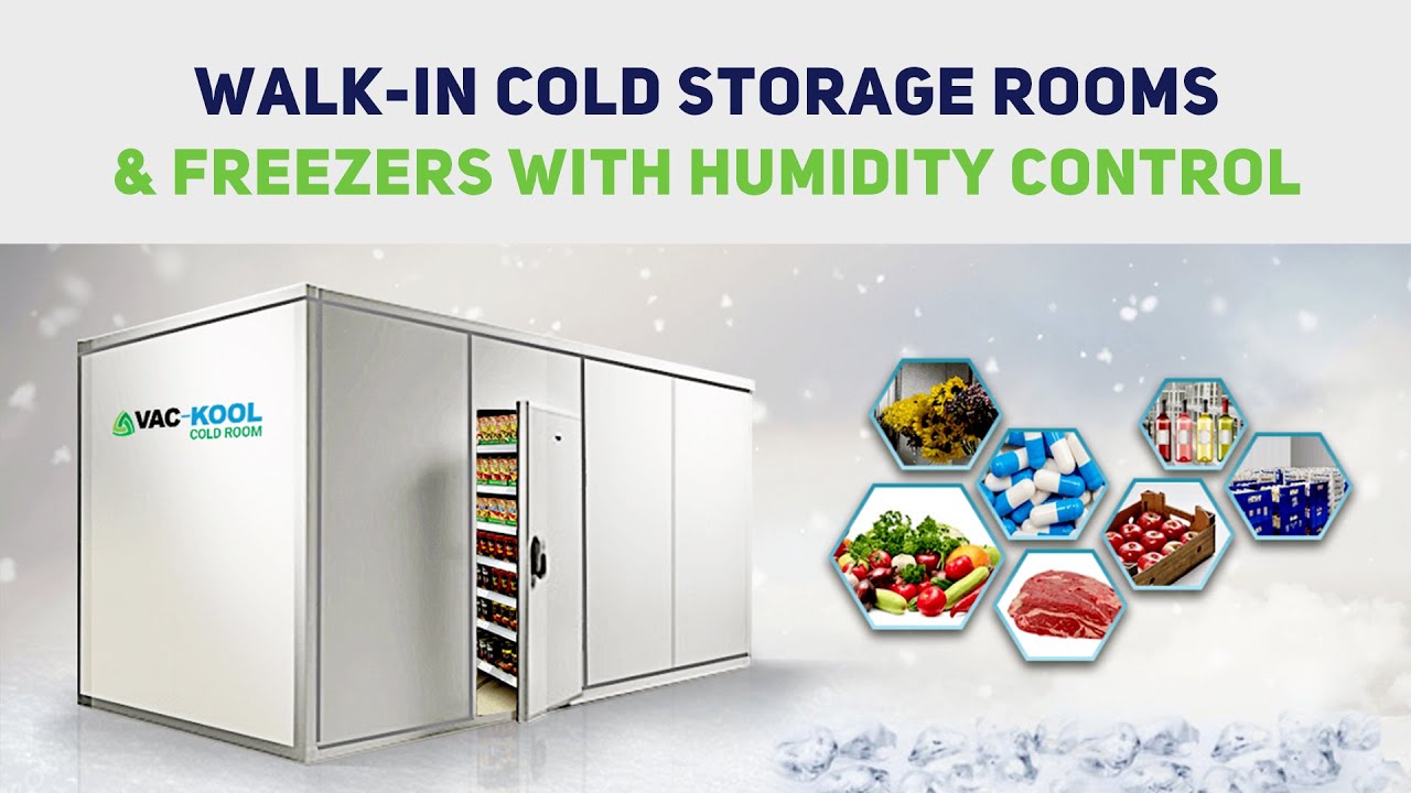 Walk-in Cold storage rooms and freezers with humidity control - YouTube