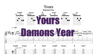 [Tab] Yours - Damons Year 일렉기타악보