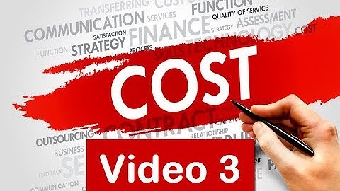 Module 3, Cost Behaviour, Video 3