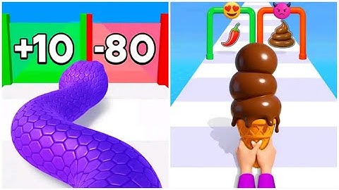 Stacky IIce Cream Vs Snake Run Race Walkthrough New New Max Update Tiktok Gameplay AS89330
