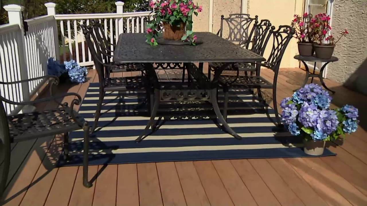 Tommy Bahama Indoor/Outdoor Awning Stripe Rug on QVC YouTube