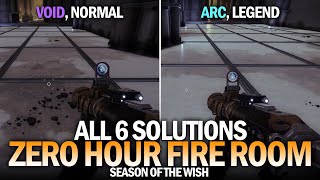Every Zero Hour Fire Room Puzzle Solution - Complete Guide (All Rotations) [Destiny 2]