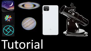 Tutorial To Making Planetary Pictures With Your Telescope And Cell Phone Part 2 Recordingssetup