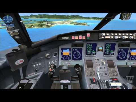 Видео: Flight Simulator X миссия - "Посадка на карибах"